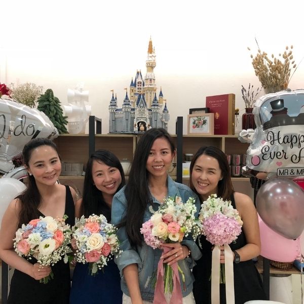 Birthday private floral workshop Fleuriste Singapore