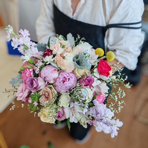 Bridal bouquet created at Fleuriste event management WSQ course Singapore