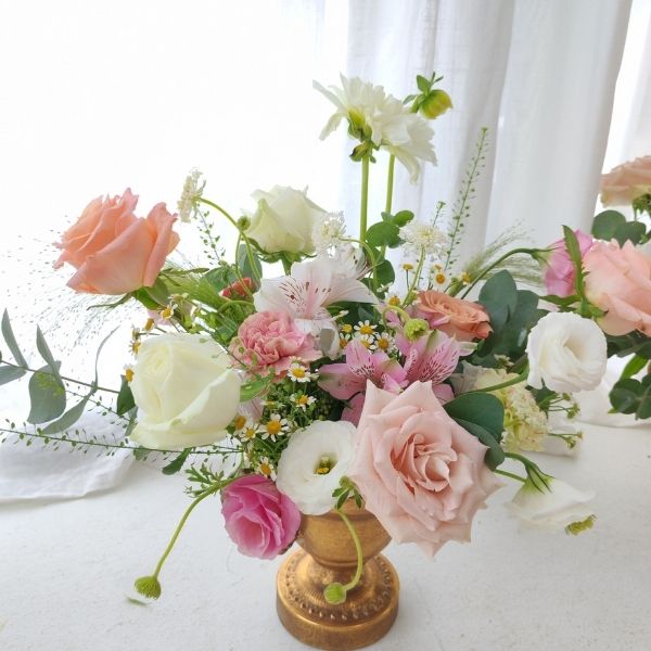 Table centrepiece created at Fleuriste event management WSQ course Singapore